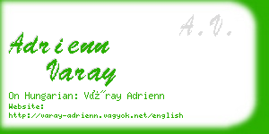 adrienn varay business card